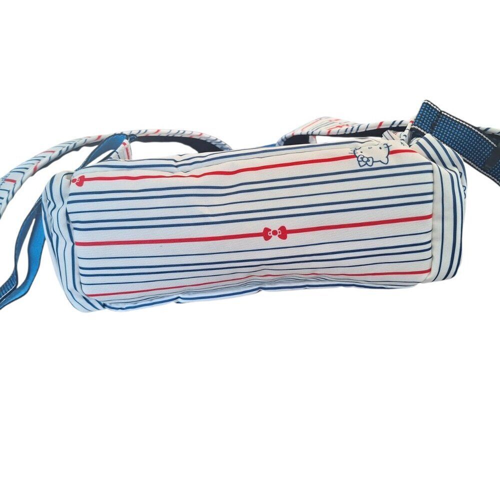 NEW Kipling X Sanrio Hello Kitty Striped Matta Backpack with Kitty Charm Retired - Picture 5 of 12